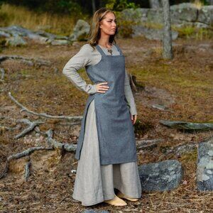 Grimfrost Viking Apron Dress set, gray, size M